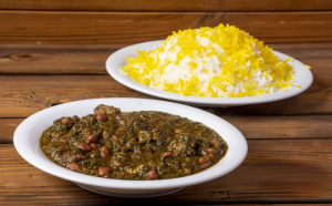 چلو خورشت سبزی